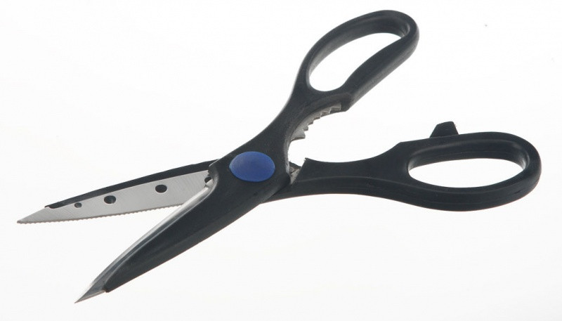 Ножницы Bochem универсальные, пластиковые ручки, острые концы, длина 210 мм, нержавеющая сталь - фото 1 - id-p46134876