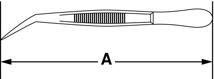 Пинцет Bochem остроконечный изогнутый с направляющим винтом с тефлоновым покрытием, длина 130 мм - фото 2 - id-p46135372