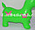 Резиновый ослик попрыгун музыкальный зеленый (фитбол), фото 6