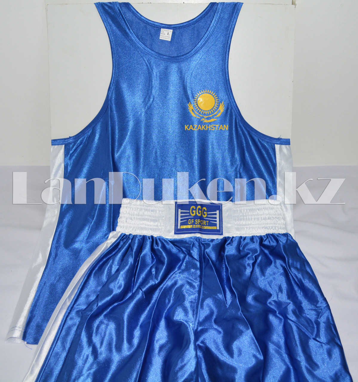 Боксерская форма детская GF-00157 (майка+шорты синие) размер XXXL - фото 1 - id-p46060259