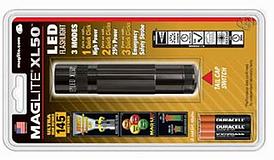 Фонарь MAGLITE LED XL50 3xAAA (139 Lum)(11373cd)(213м)(6ч30м/33ч)(черный)(в блистере) R34476