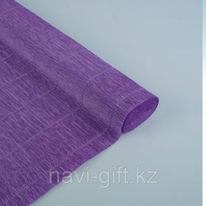 Бумага гофрированная 17E/2 фиолетовая, 50 см х 2,5 м - фото 1 - id-p46153921