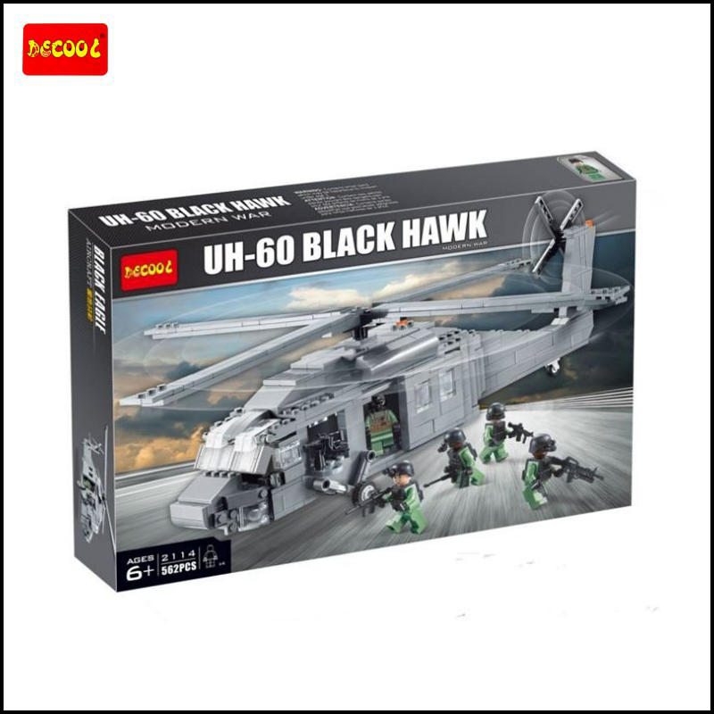 Детский конструктор Decool "UN-60 Black Hawk" 562 детали
