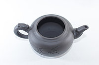 Заварочный чайник, "Иероглиф", глиняный, серый