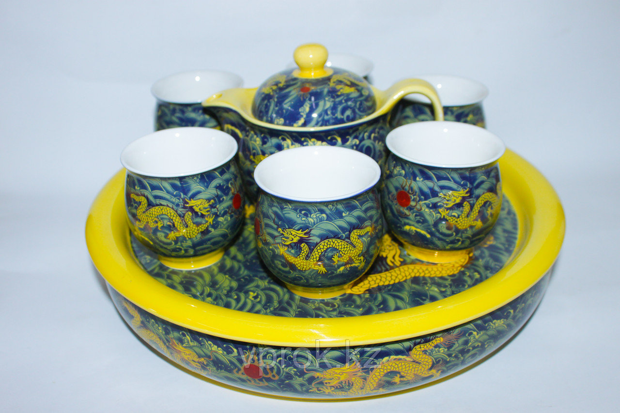Чайный сервиз в китайском стиле, "Дракон", на 6 персон - фото 1 - id-p46163810