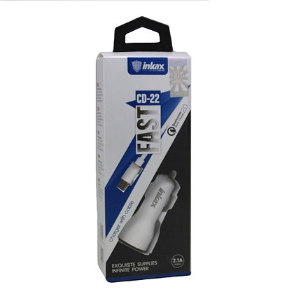 Автомобильное зарядное устройство INKAX CD-22 Micro USB 2.1A, фото 2