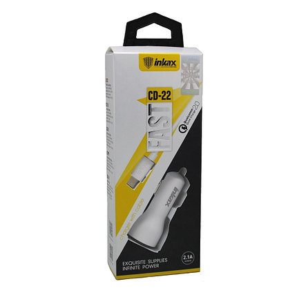 Автомобильное зарядное устройство INKAX CD-22 Type-C USB 2.1A, фото 2