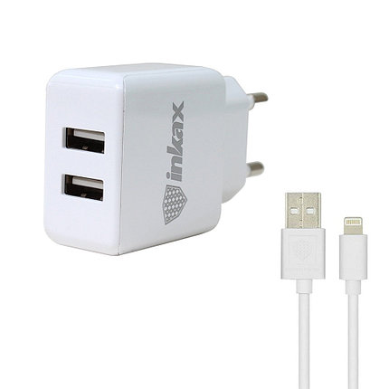 Зарядное устройство INKAX CD-23 Lightning iPhone USB 2.4A, фото 2