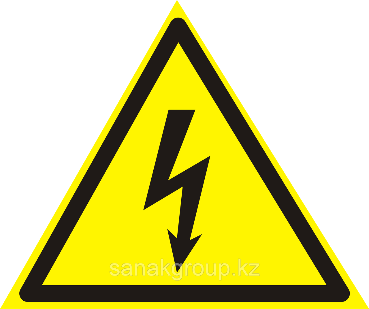 Знак "Опасность поражения электрическим током-(от производителя) - фото 1 - id-p46171591