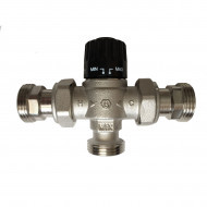 Клапан термостатический Barberi ф25 1" 30-65С Kv2,3  обр. клап.  ***!