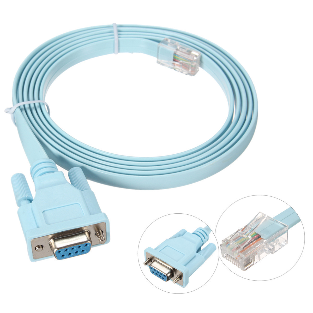 Консольный кабель Cisco RJ45/DB9F RS232 1.5 метра