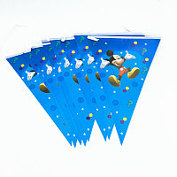 Гирлянда-флажки на день рождения  "Мики маус"