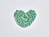 Сердце вязаное (2 см.) - светло-зеленое