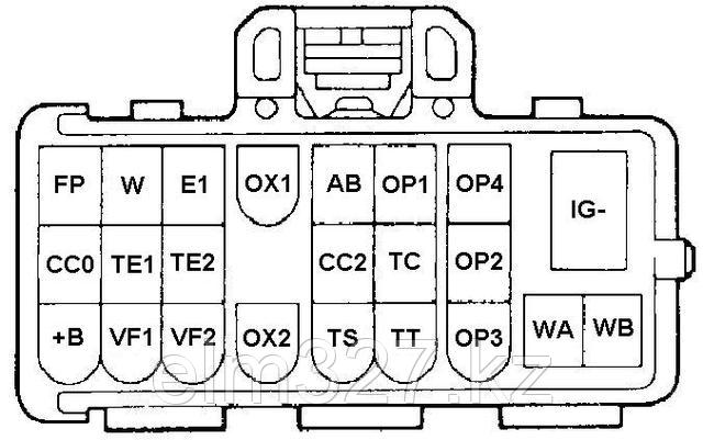 Toyota 22-pin - Распиновка разъема.