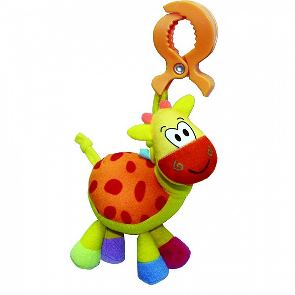 Biba Toys Развивающая игрушка-подвеска на клипсе "Жираф" 42*28*37,5 см