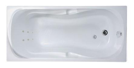 Акриловая ванна Kleo 160х75 см. с(Общий массаж + массаж спины )