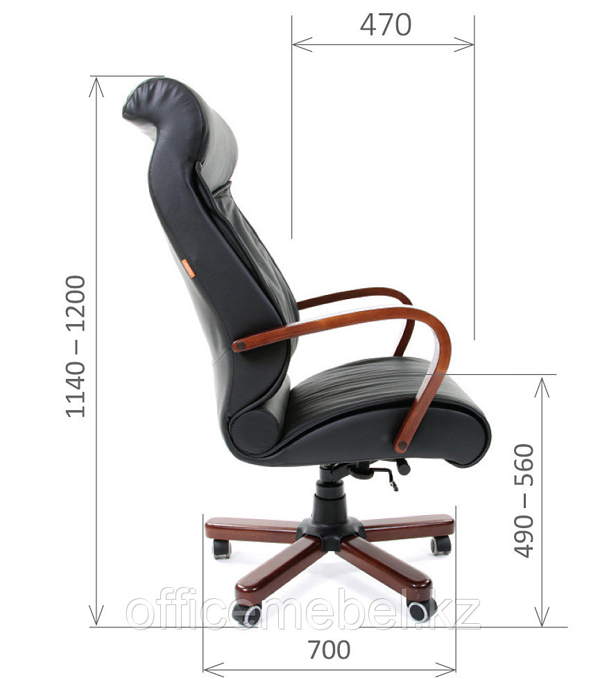 Кресло офисное для руководителя CHAIRMAN 420 WD, натуральная кожа - фото 7 - id-p46226034