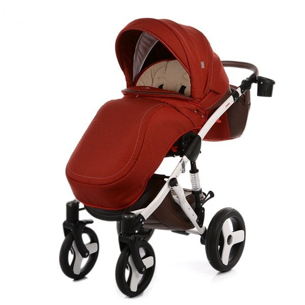 Тако: Коляска Junama Colors 2 в 1 рама+короб+прогулка красный