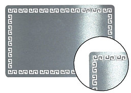 Бизнес визитка под сублимацию серебро "Версаче"