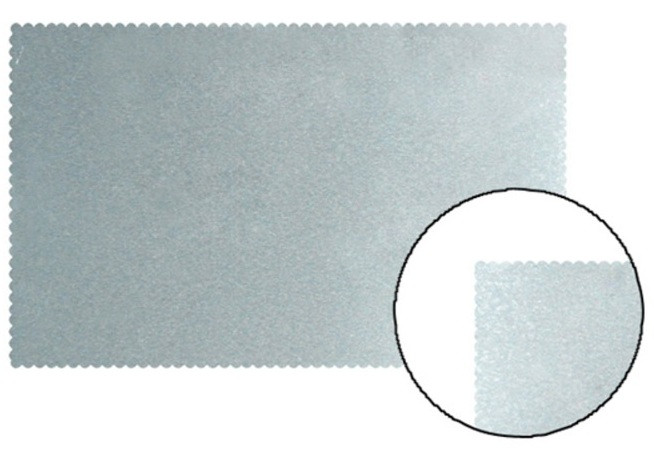 Бизнес визитка под сублимацию серебро "Волна"