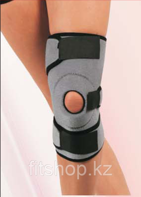 Бандаж для коленного сустава с фиксатором коленной чашечки и регулируемым размером