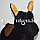 Резиновый ослик-попрыгун черный чехол (фитбол), фото 3
