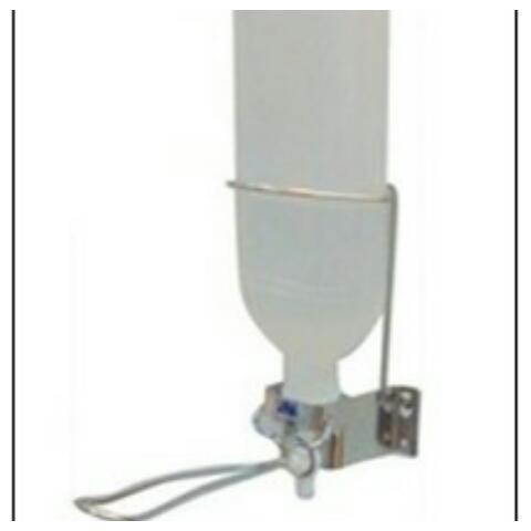 Металлический настенный держатель для флаконов с дозирующим клапаном 500 мл и 1 л