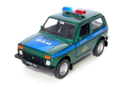 1/34 Welly Масштабная модель автомобиля LADA 4x4 "Военная Автоинспекция"