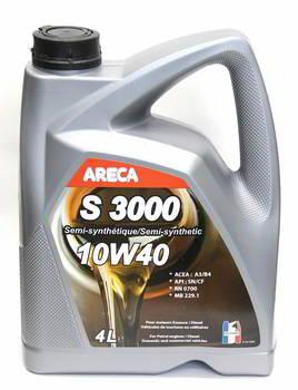 Моторное масло ARECA S3000 10w40 4 литра