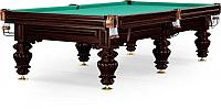 Бильярдный стол для русского бильярда «Turin» 9 ф (черный орех, 6 ног, плита 38мм)