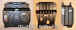 Защита картера двигателя и кпп на Mitsubishi Pajero Sport/Митсубиши Паджеро Спорт 2008-(комплект)