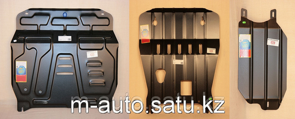 Защита картера двигателя и кпп на Mitsubishi Pajero Sport/Митсубиши Паджеро Спорт 2008-(комплект)