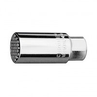 Головка торцевая многоразмерная CrV (6-21мм) под квадрат 3/8", CrV, хромир. GROSS 13191 (002)