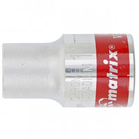 Головка торцевая, 11 мм, 6-гранная, CrV, под квадрат 1/2", хромированная MATRIX MASTER 13111 (002)