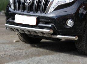 Дуга с защитой переднего бампера Toyota Land Cruiser Prado 150 2009-2013, 2014- D 76,1/60,3