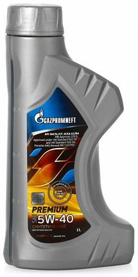 Моторное масло GAZPROMNEFT Premium L 5w40 1 литр
