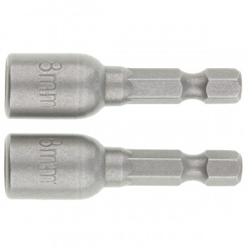 Биты с торцевыми головками 8 mm- 45 mm, 2 шт. MATRIX 11569 (002)