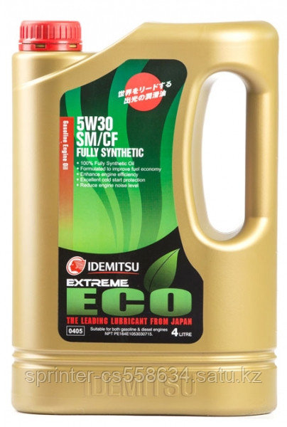 Моторное масло IDEMITSU Fully Synt ECO 5w30 4 литра