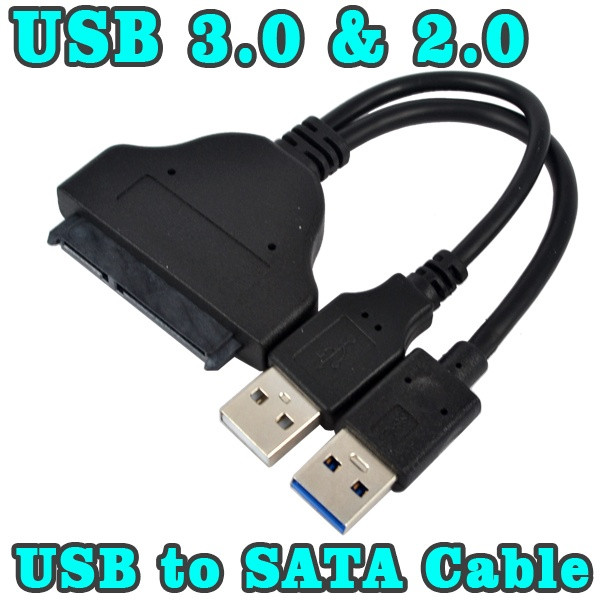 Адаптер для подключения USB 3.0+2,0 в SSD/HDD 2.5"