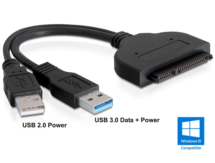 Адаптер для подключения USB 3.0+2,0 в SSD/HDD 2.5" - фото 2 - id-p46309895