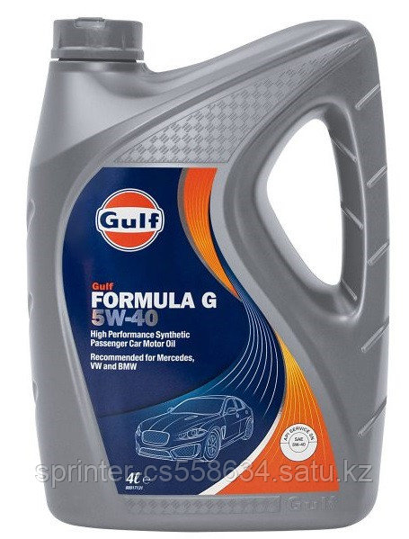 Моторное масло GULF Formula G 5w40 4 литра 