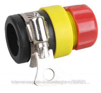 GRINDA 3/4", соединитель быстросъёмный, для шланга, с хомутом