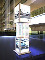 Стелы, указатели с различными видами подсветки