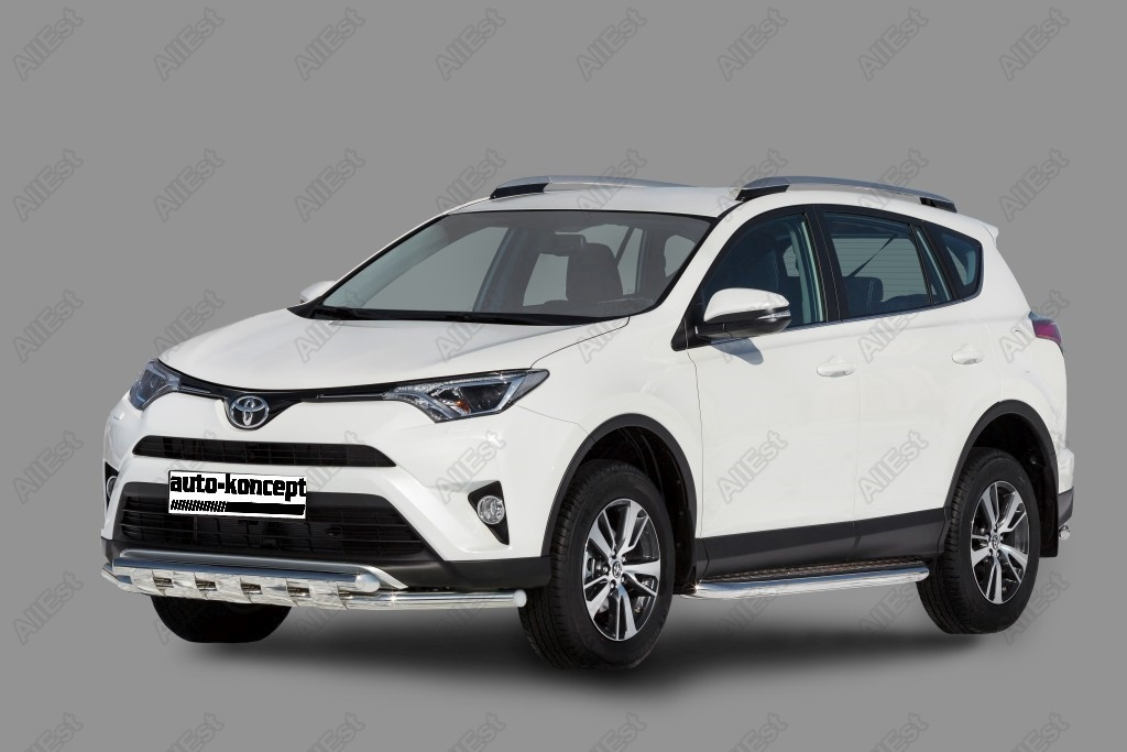 Передняя дуга с защитой Toyota RAV-4 2015- D 60,3x60,3