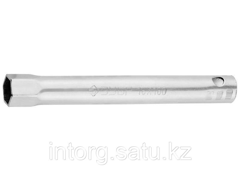 Ключ свечной ЗУБР "МАСТЕР" трубчатый, торцовый с резинкой, 160мм, 16мм - фото 1 - id-p40198844