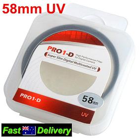 Защитное стекло ультра тонкий - UV фильтр PRO1-D 58 мм