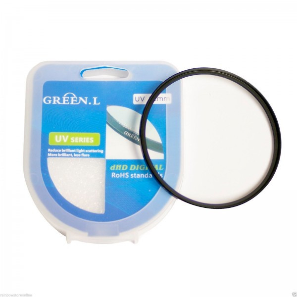 Защитное стекло на объектив 55 мм- UV фильтр GREEN.L