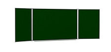 Доска для магнитно-меловая 3-х элементная, зеленая