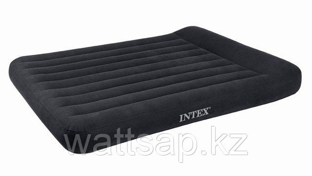 Кровать надувная Intex  203х183х23 см, max 273 кг Intex 66770, поверхность флок, встроенный насос