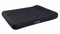 Кровать надувная Intex 203х183х23 см, max 273 кг Intex 66770, поверхность флок, встроенный насос